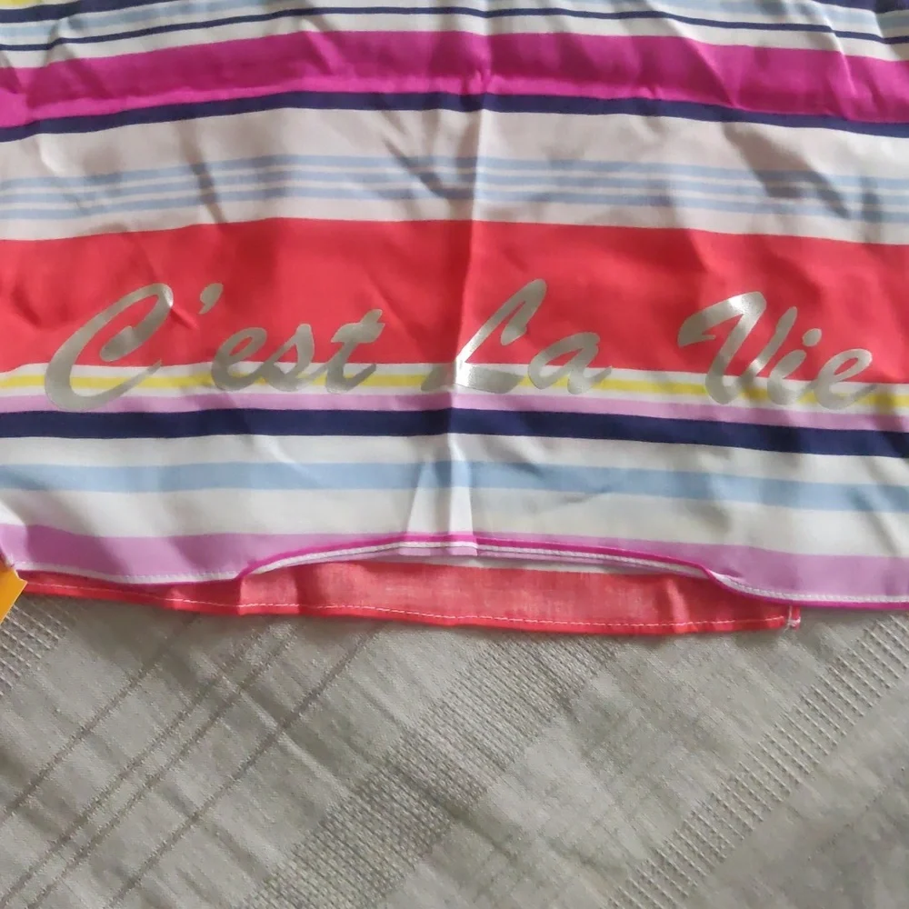 Gymboree Girls Strips Multi Color Scarf One Size